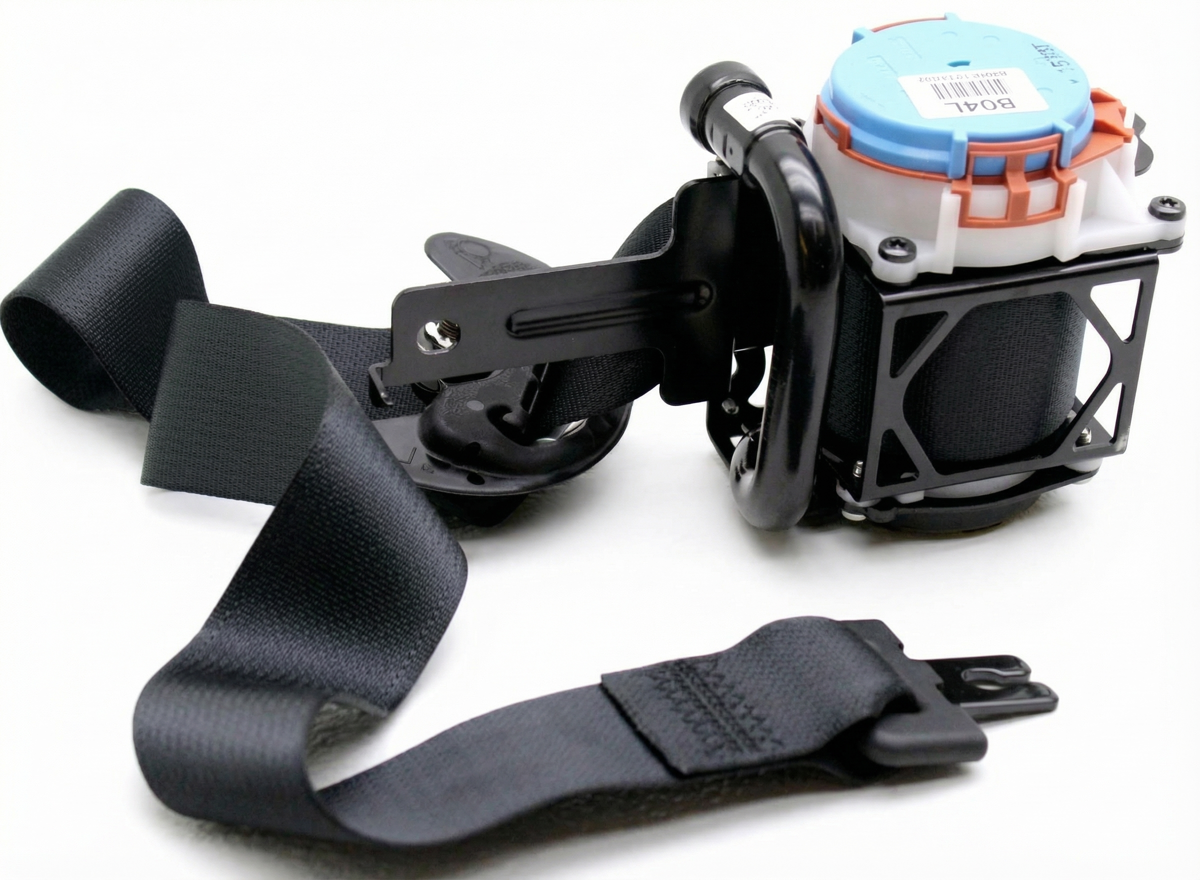 2007-2008 Lincoln Navigator Black Seat Belt Buckle with Pretensioner - Front, Right (Passenger) (Used OEM)