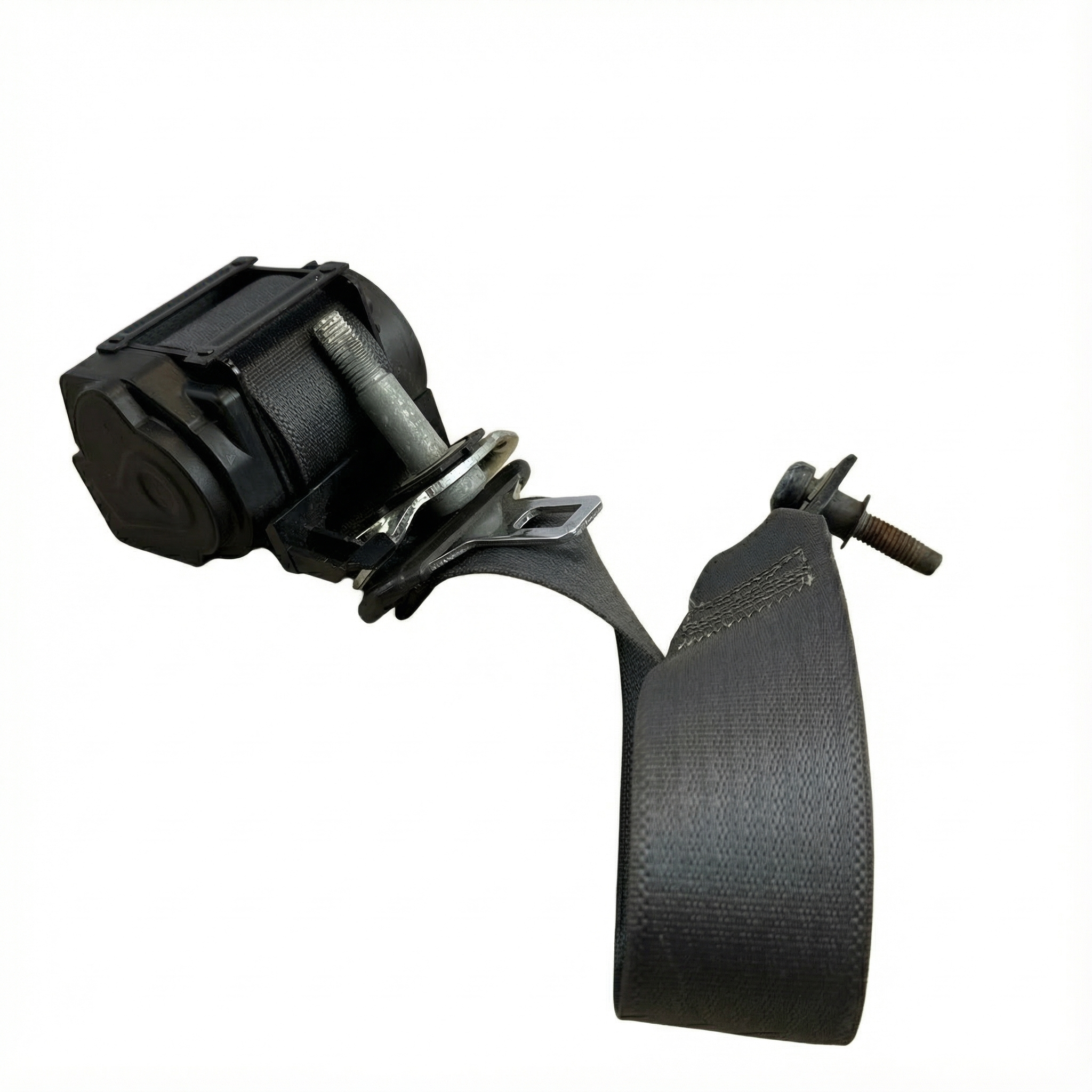 2006-2010 Ford Explorer Black Seat Belt Assembly with Pretensioner - Front, Left (Driver) (Used OEM)