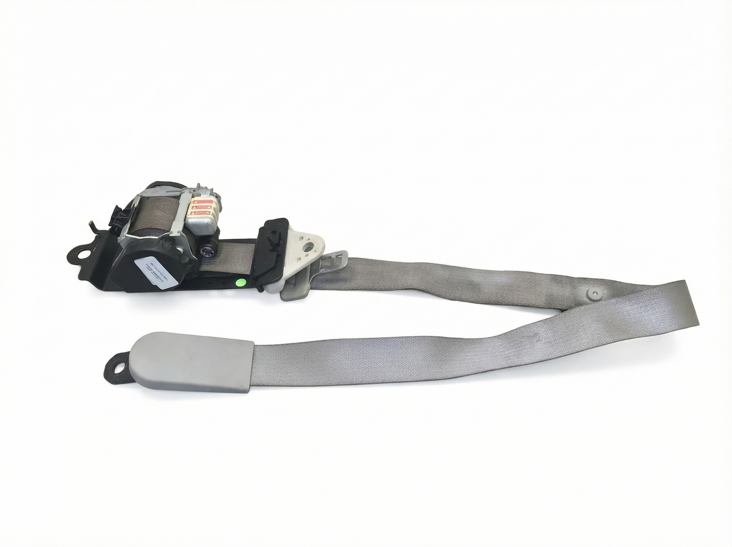 2004-2008 Chrysler Pacifica Gray Seat Belt Assembly - Front, Right (Passenger) (Used OEM)