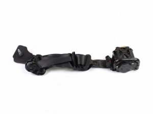 2005-2006 Ford Mustang Silver Seat Belt Buckle with Pretensioner - Front, Right (Passenger) (Used OEM)