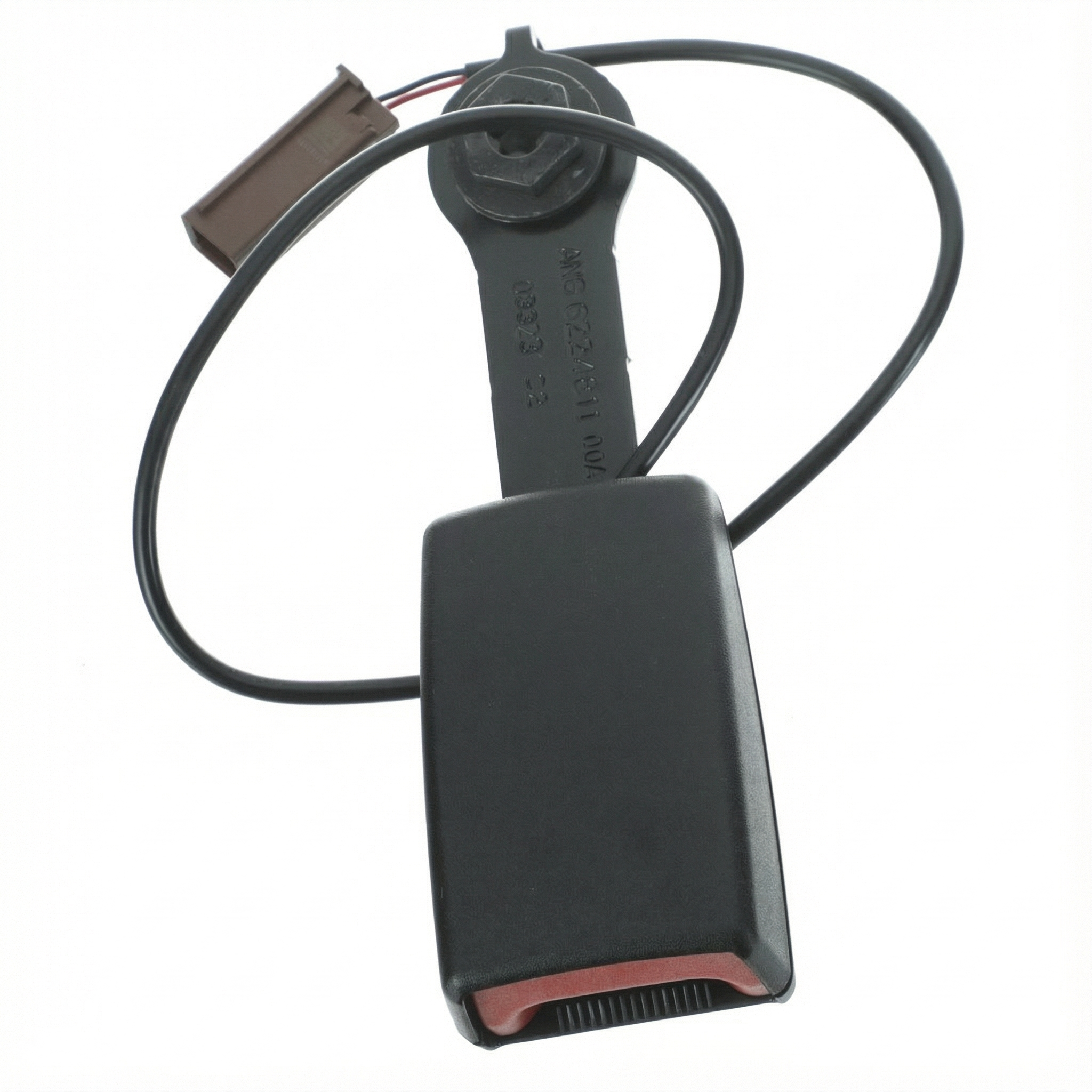 2007 Ford Mustang Black Seat Belt Buckle with Pretensioner - Front (Used OEM)