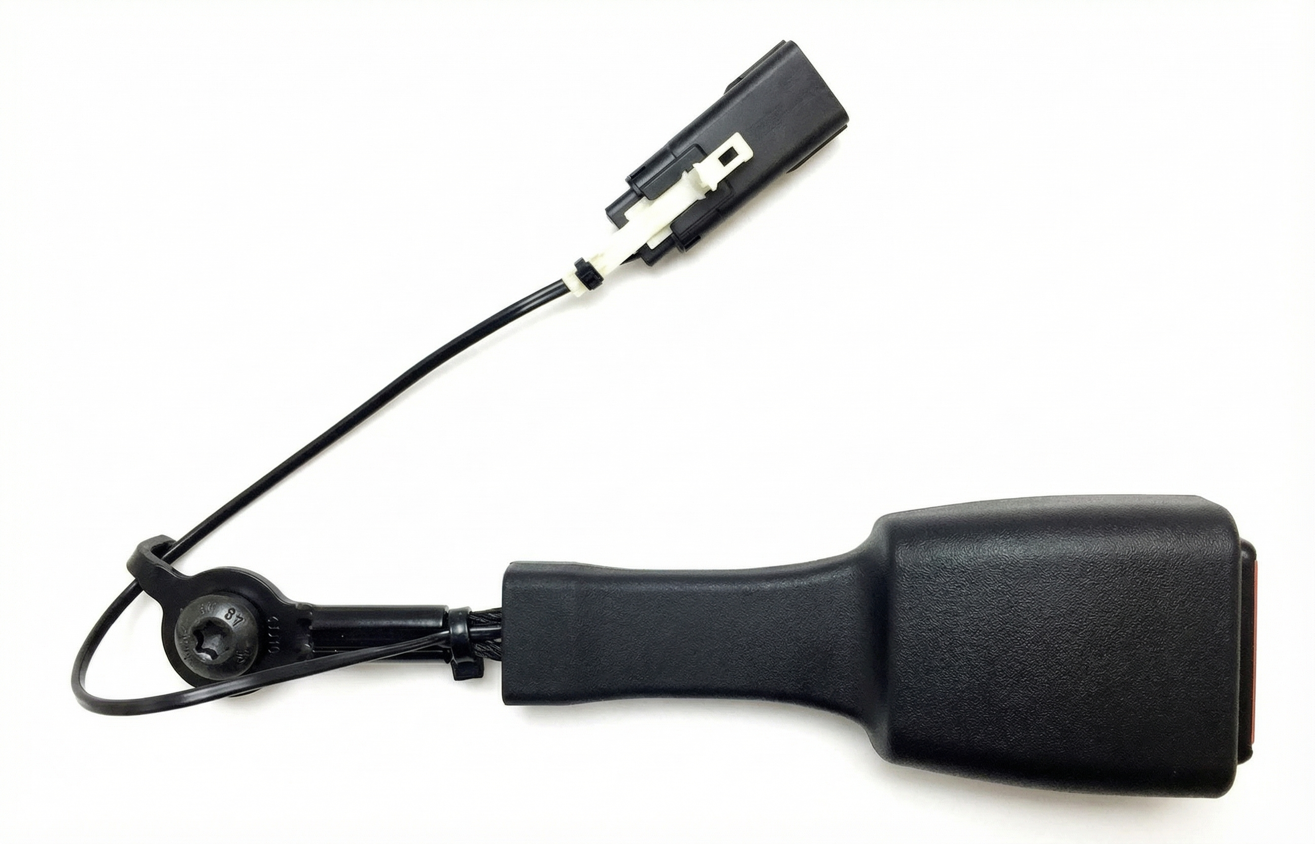 2013-2019 Ford Police Interceptor Utility Black Seat Belt Buckle with Pretensioner - Front (Used OEM)