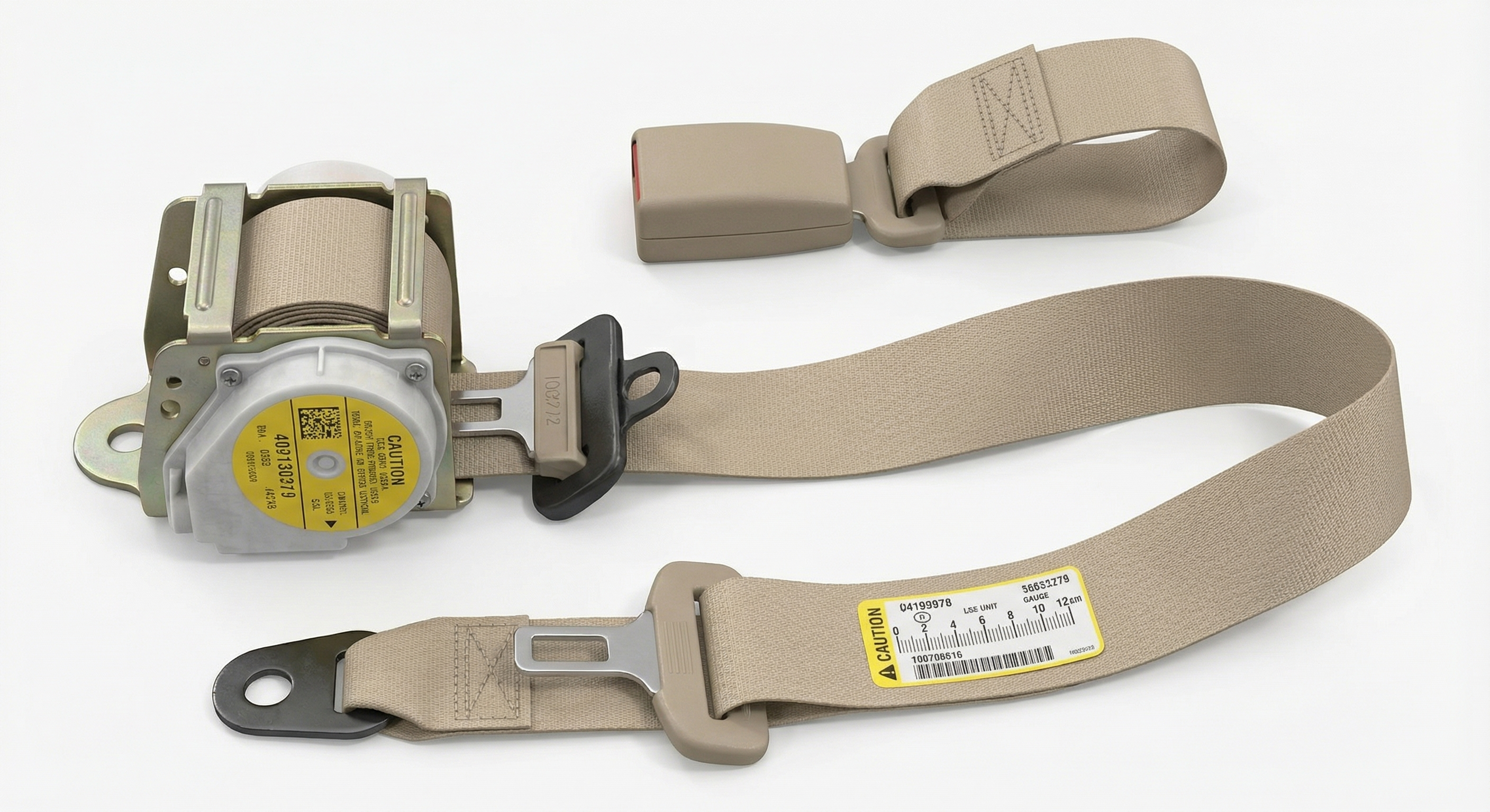 1999-2003 Lexus RX300 Tan Seat Belt Buckle with Pretensioner - Front (Used OEM)