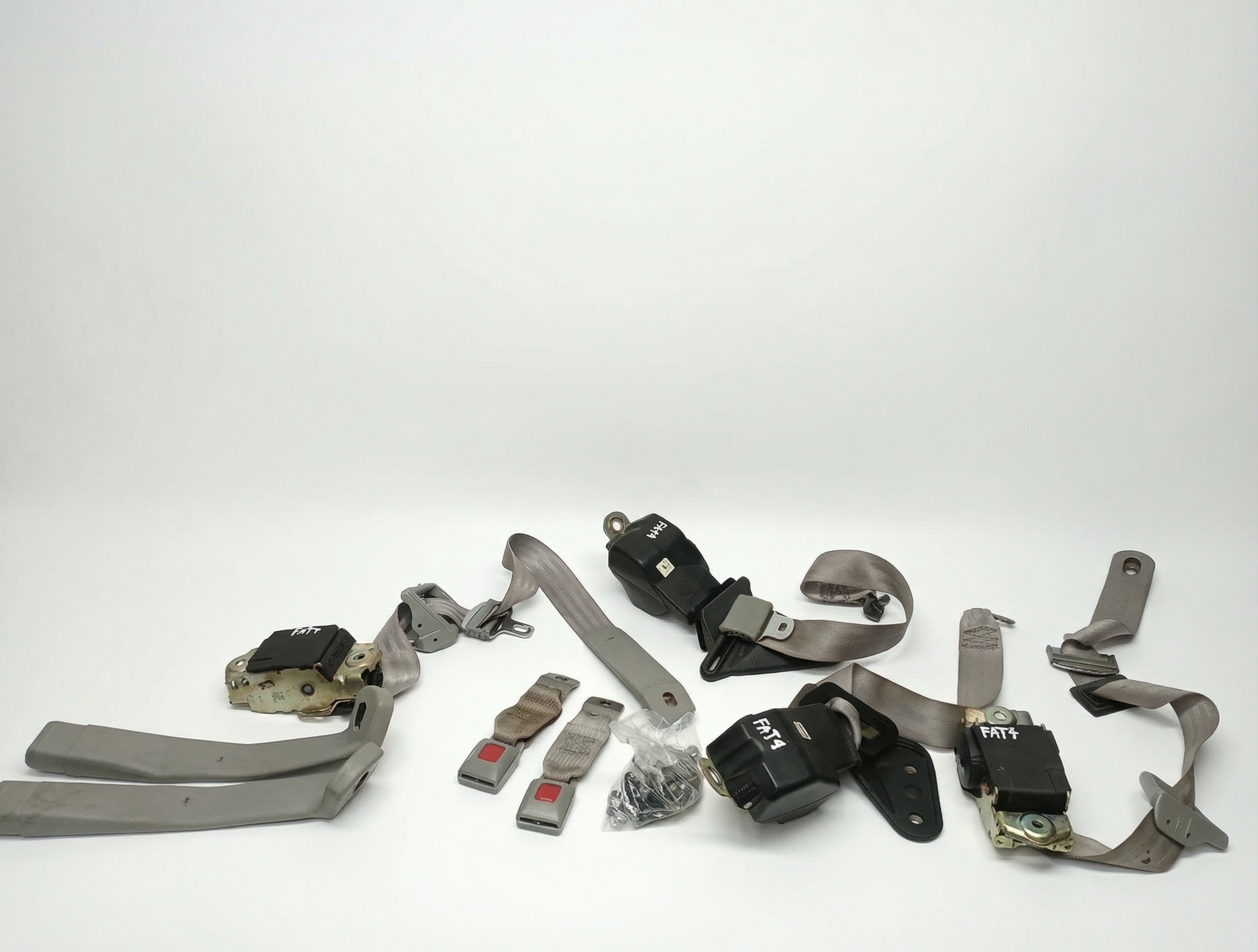 1993-1997 Pontiac Firebird Gray Seat Belt Assembly - Front (Used OEM)