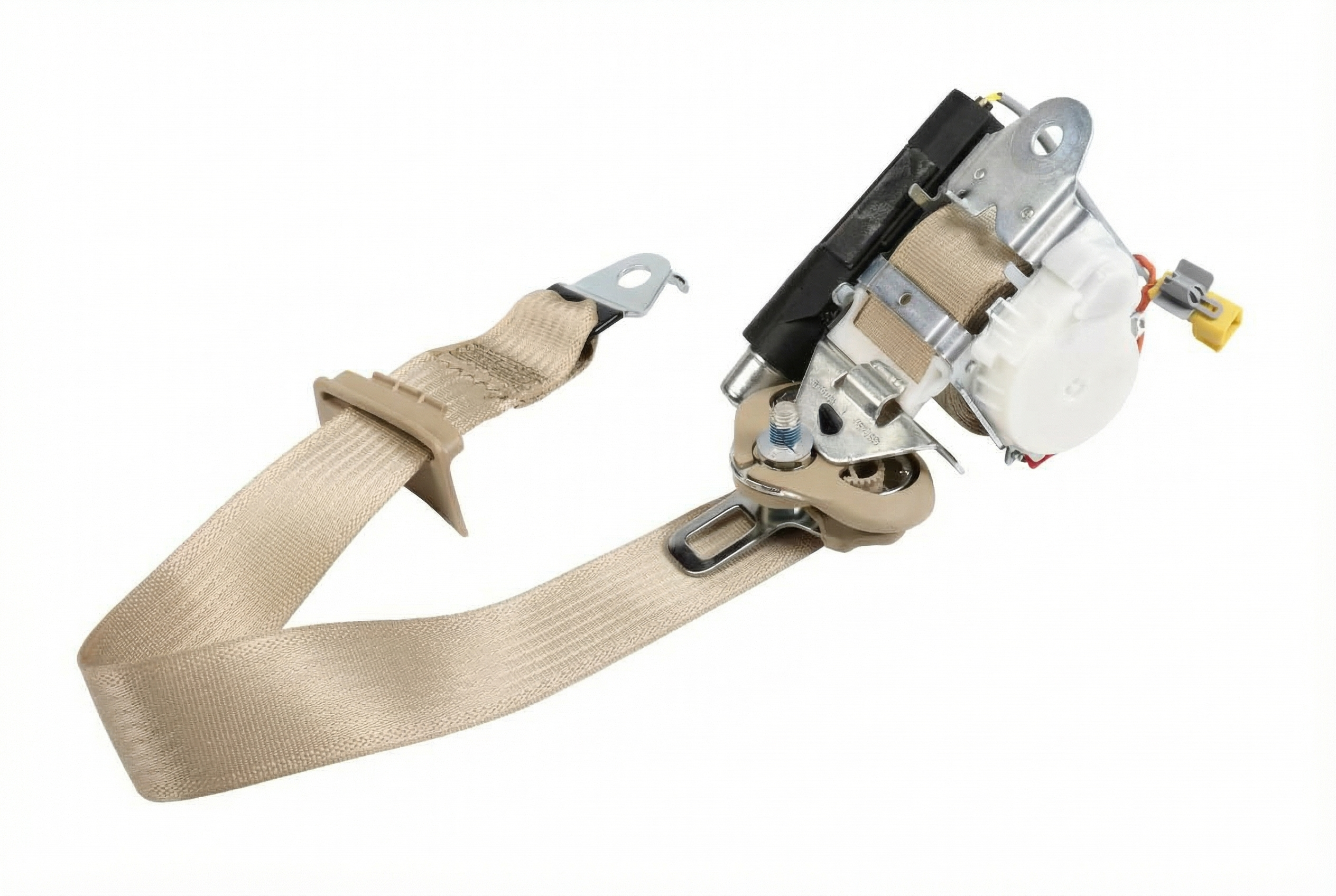 2007-2016 Volvo S80 Black Seat Belt Assembly with Pretensioner - Front (Used OEM)