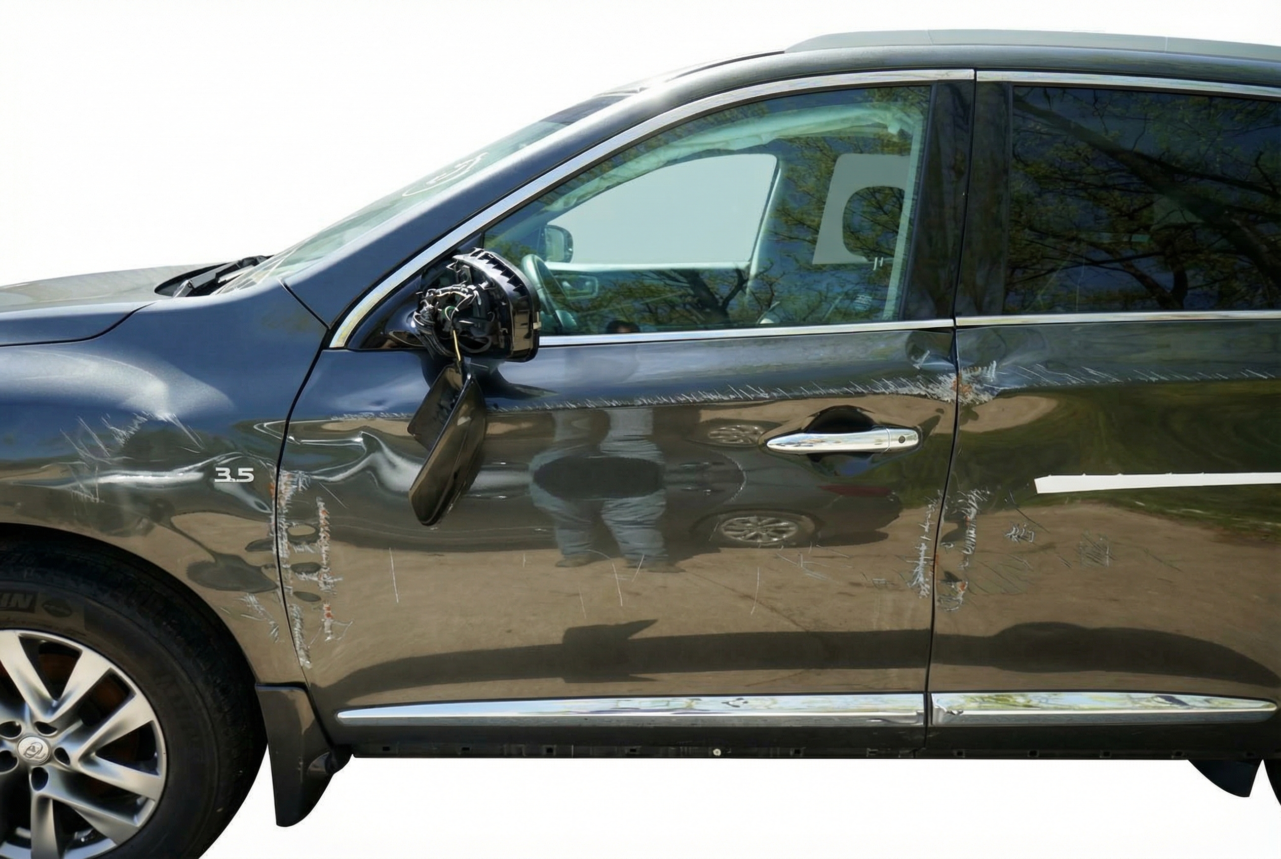 2014-2015 INFINITI QX60 Door Glass - Front, Left (Driver) (Used OEM)