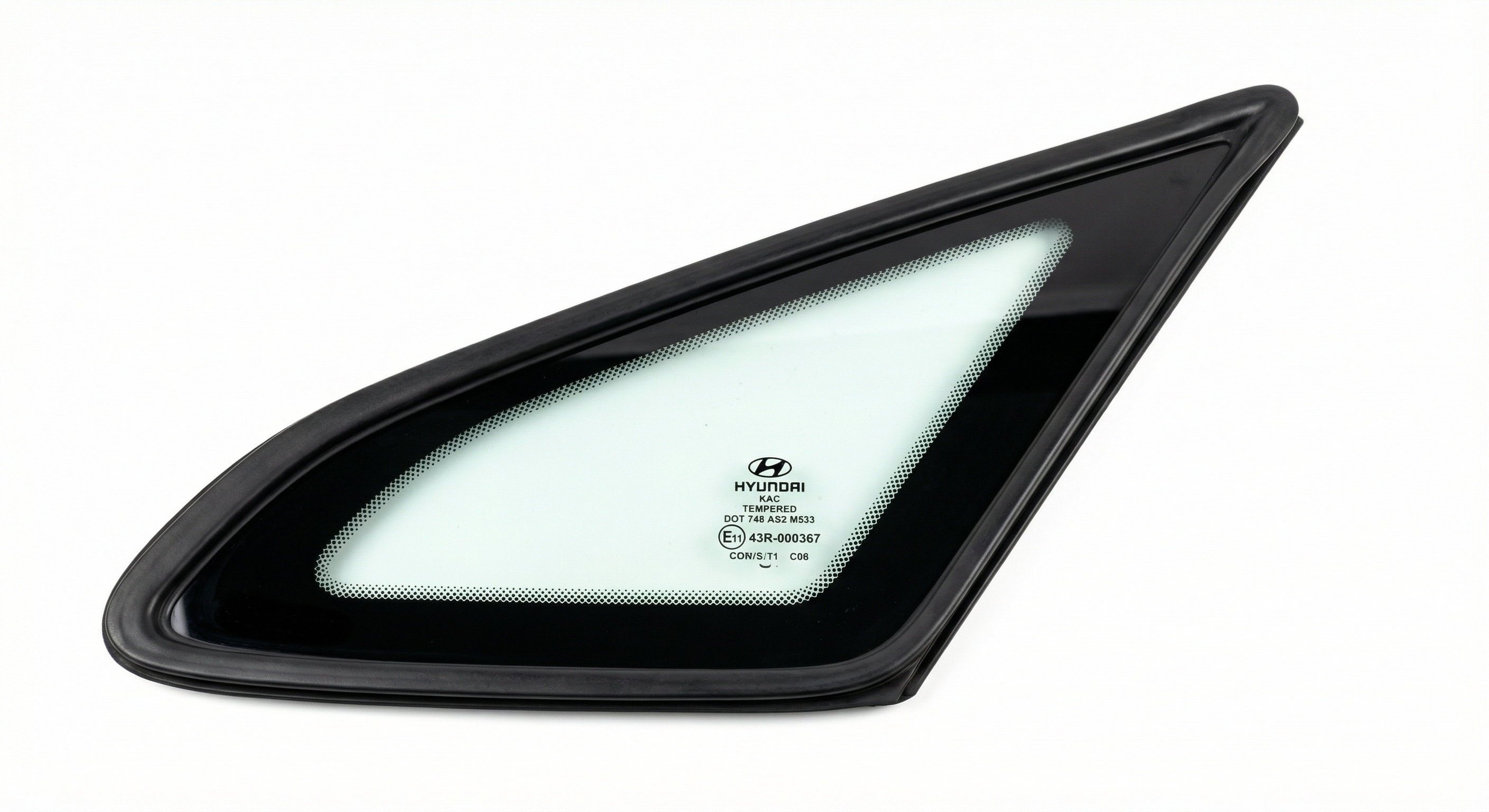 2001-2006 Hyundai Elantra Front Door Glass - Rear, Right (Passenger) (Used OEM)