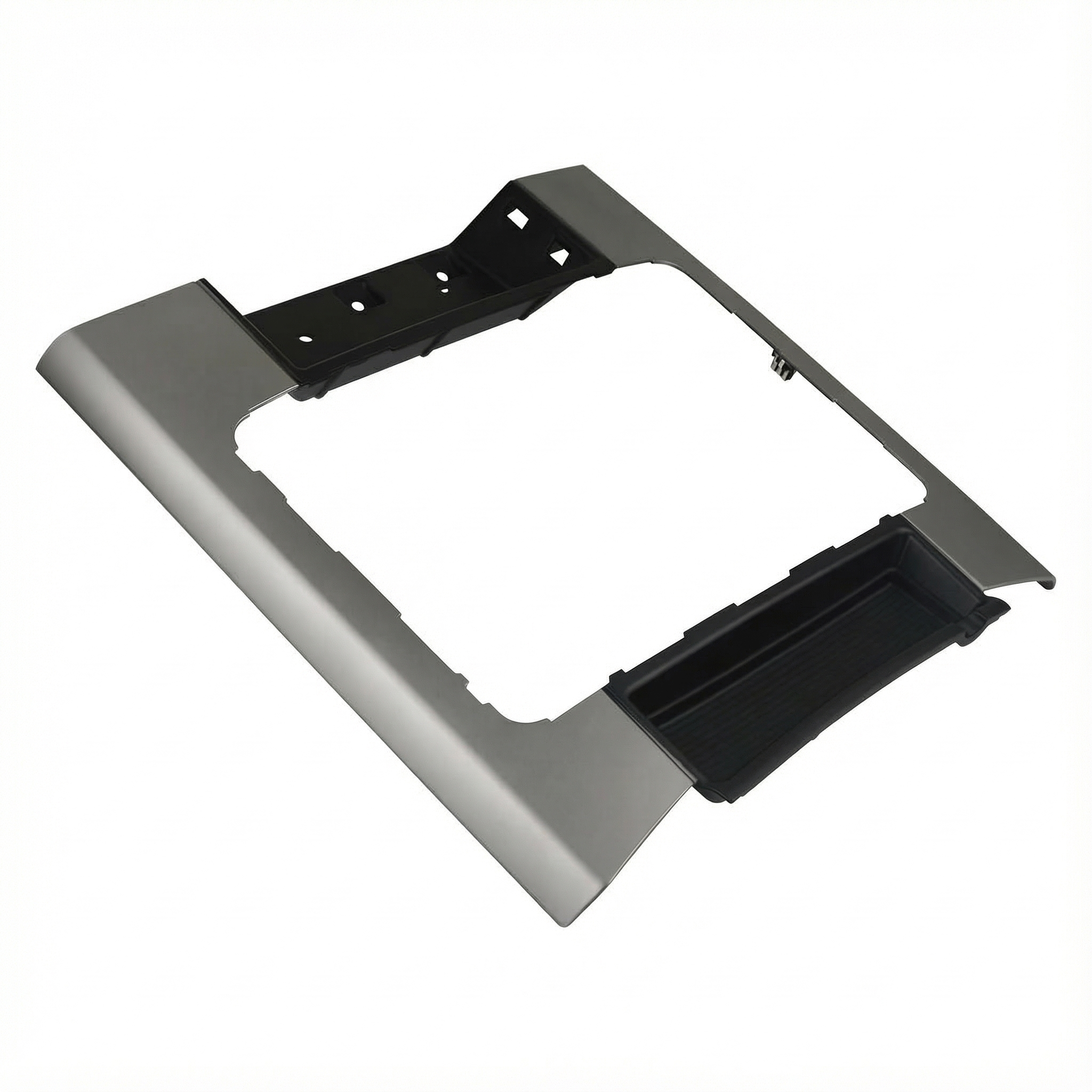 2013-2015 Lexus LX570 Black Front Console Assembly with Cool Box and Wood Trim (Used OEM)