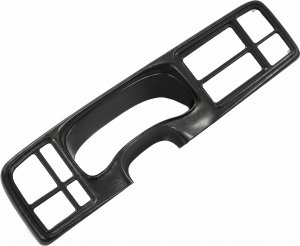 2000-2002 GMC Yukon Gray Speedometer and Radio Instrument Panel Bezel with Vents (Used OEM)