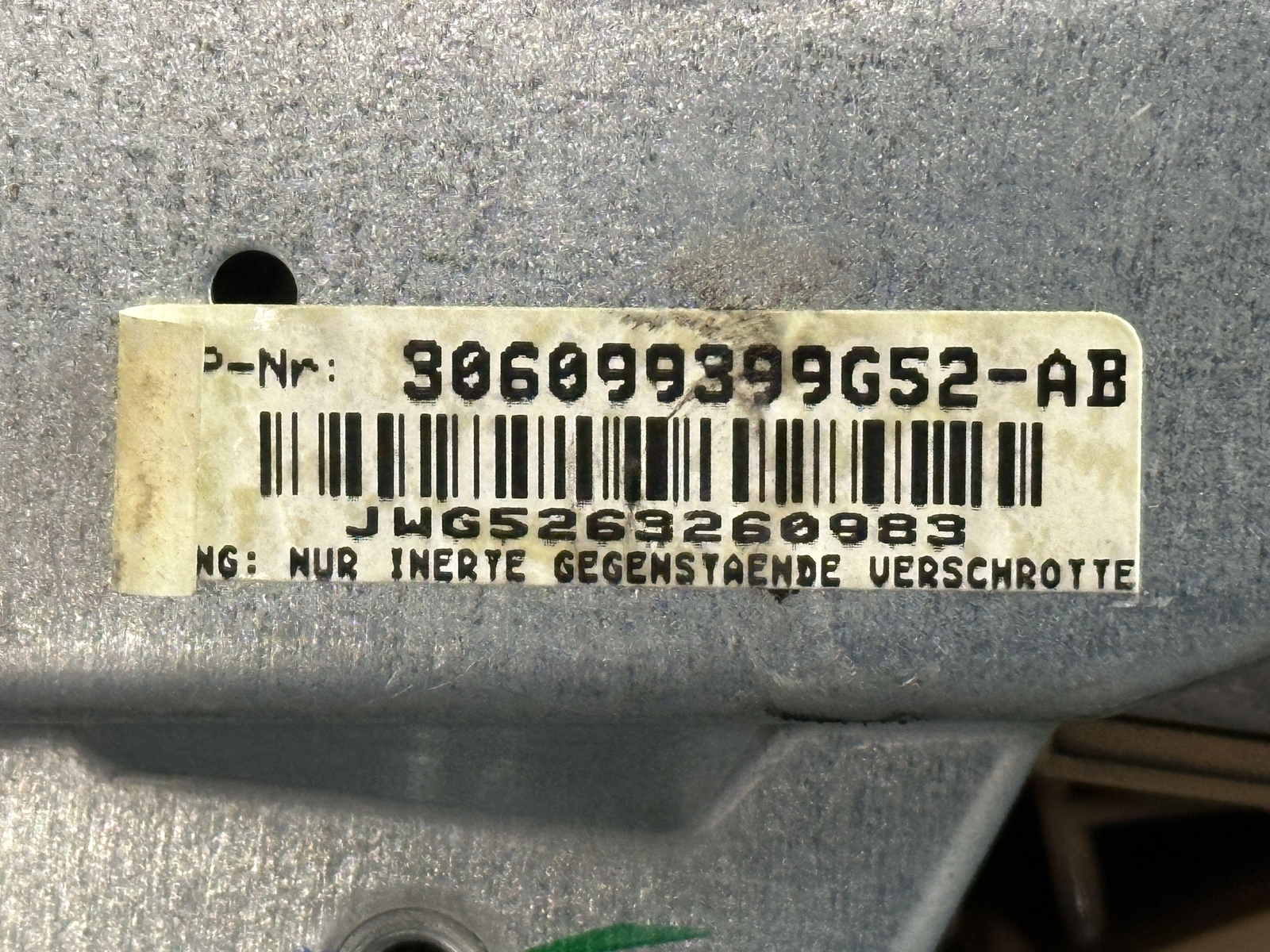 2004-2006 Mercedes-Benz E500 Brown Steering Wheel Air Bag (Used OEM)