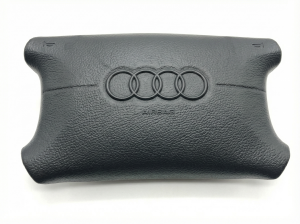 2003-2010 Audi A8 Black Knee Air Bag with Cover - Left (Driver) (Used OEM)