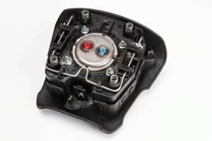 2013-2014 GMC Sierra 2500 HD Black Steering Wheel Air Bag - Left (Driver) (Used OEM)