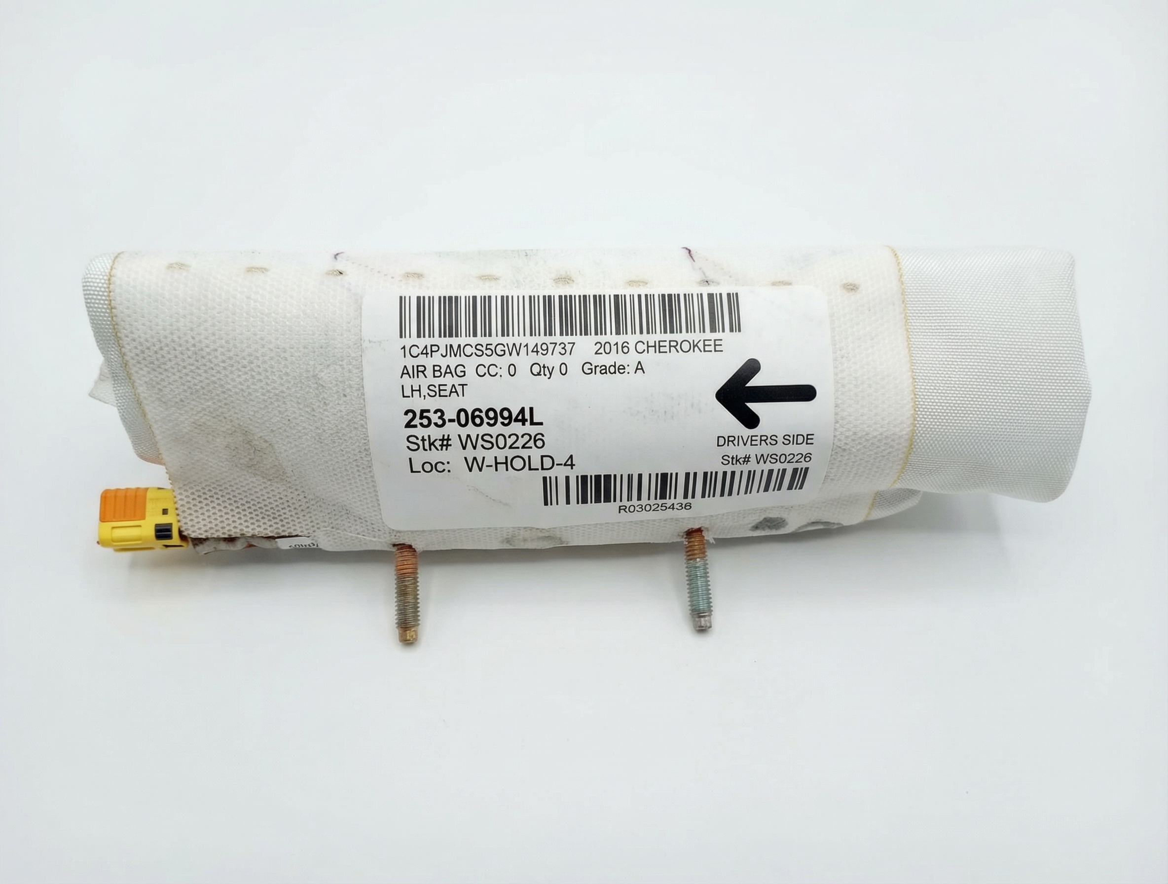 2014-2023 Jeep Cherokee Front Seat Air Bag - Left (Driver) (Used OEM)