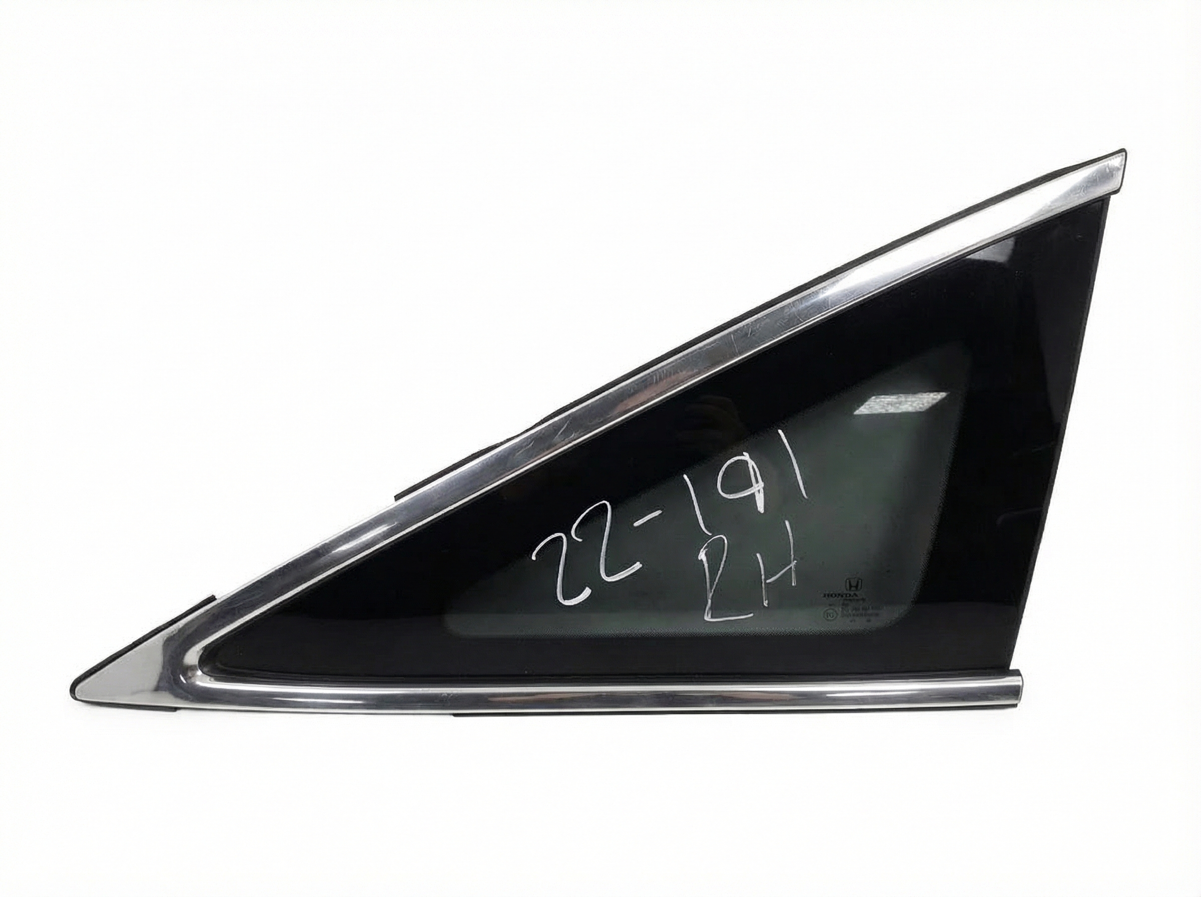 2010-2015 Honda Crosstour Rear Door Fixed Quarter Glass - Right (Passenger) (Used OEM)