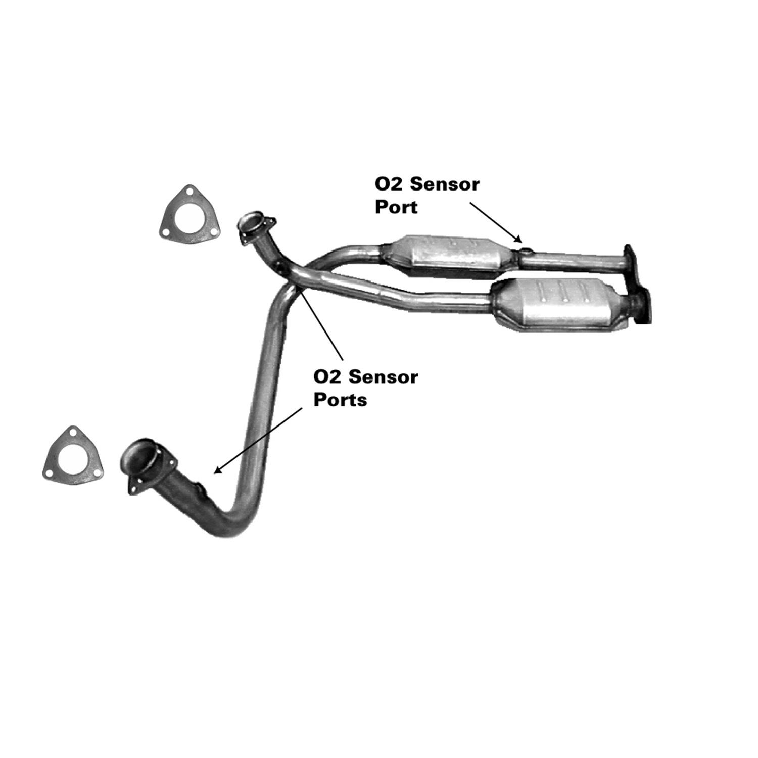2023-2025 Kia Seltos Warm-Up Catalytic Converter - Rear (EPA Re-Certified OEM)
