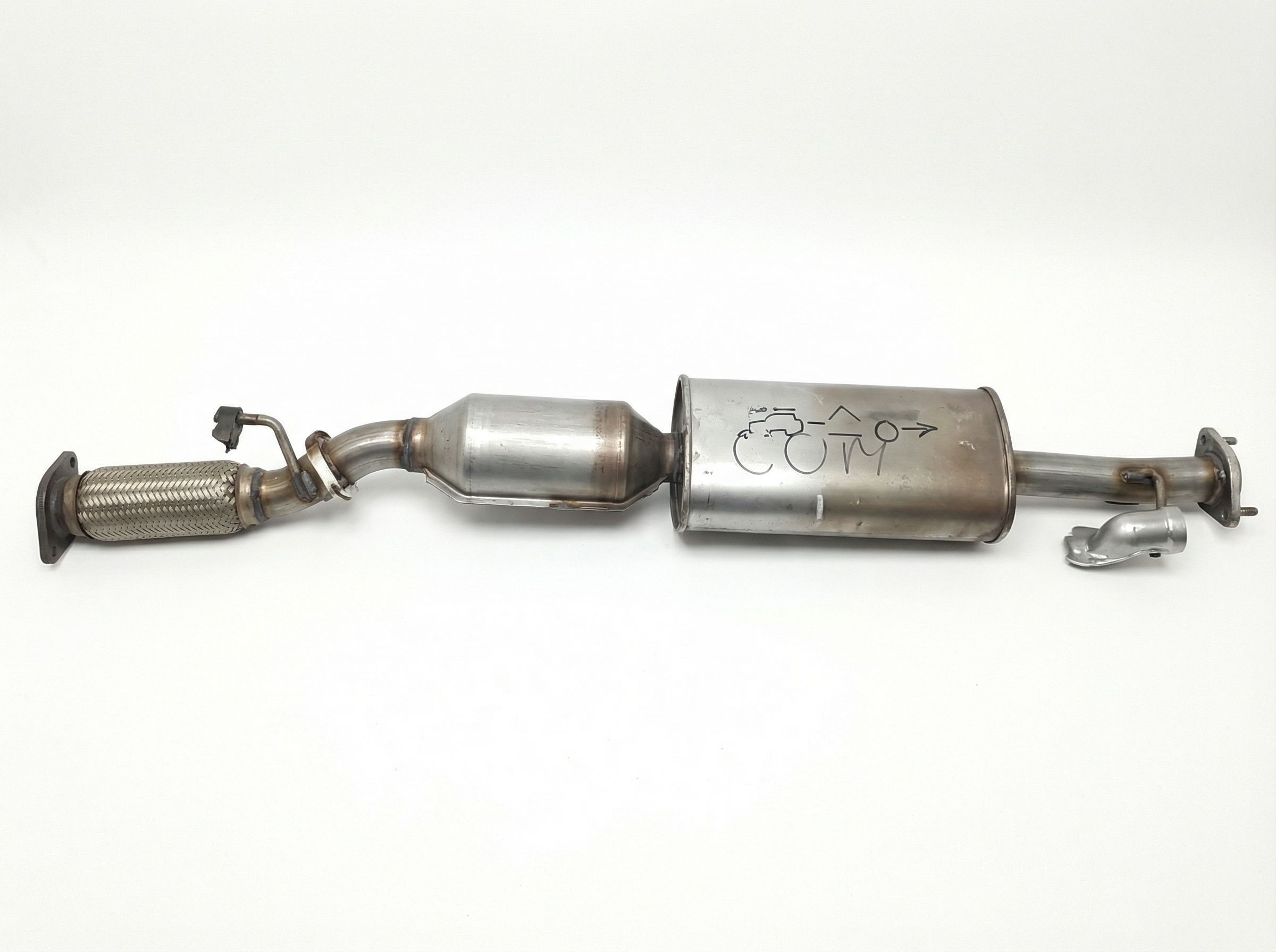 2020-2021 Nissan Sentra Secondary Catalytic Converter - Rear, Rear (EPA Re-Certified OEM)