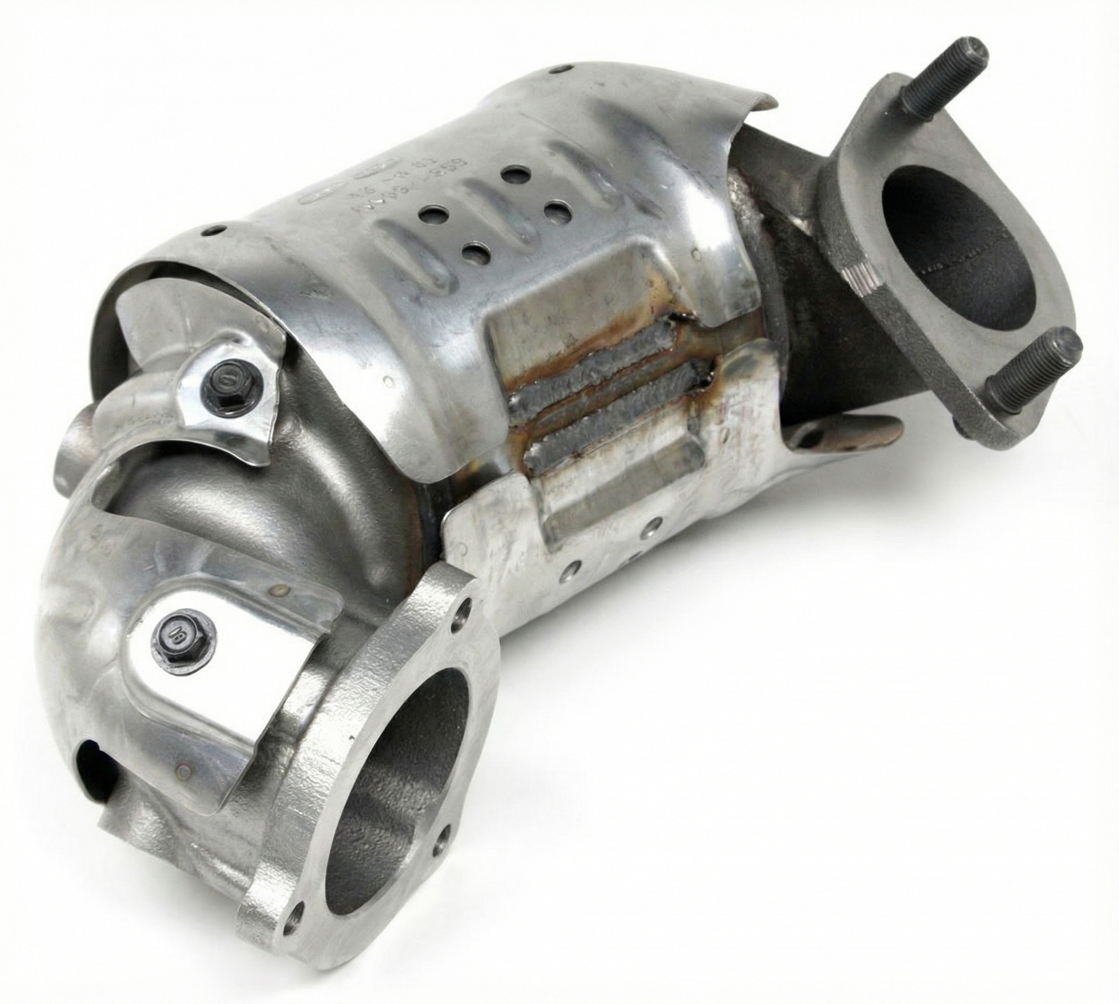 2010-2012 Hyundai Santa Fe Underfloor Catalytic Converter - Rear, Rear (EPA Re-Certified OEM)