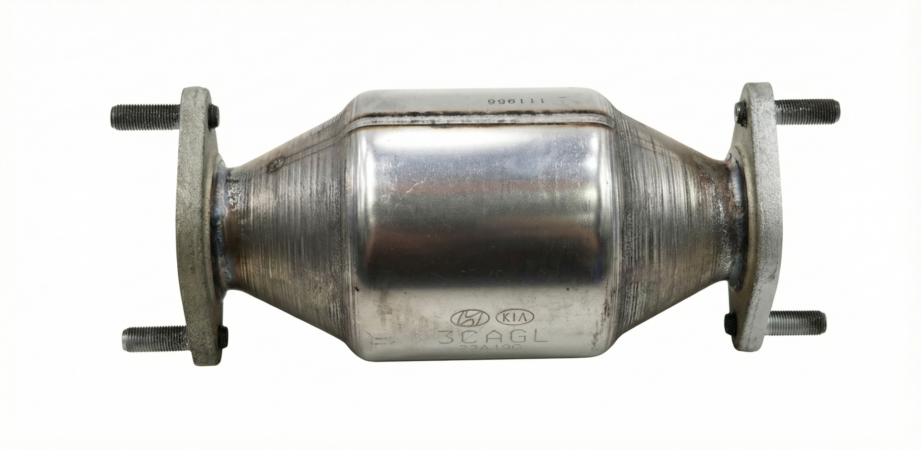2013-2018 Hyundai Santa Fe Catalytic Converter and Front Muffler Assembly - Rear, Rear (EPA Re-Certified OEM)