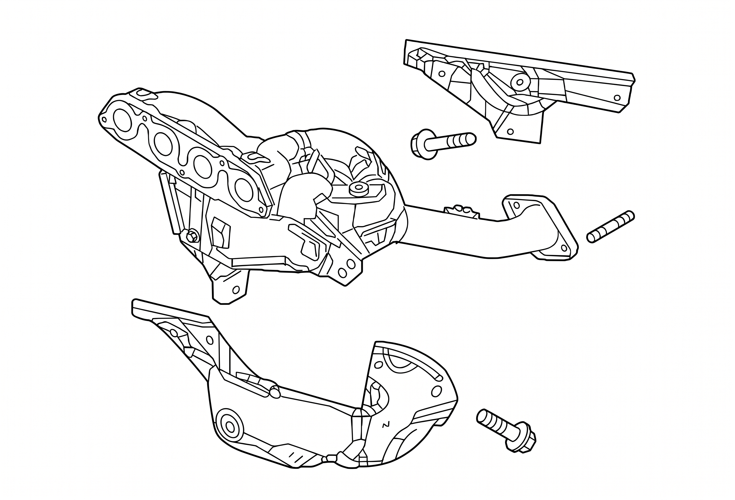 2023-2024 Mazda CX-50 Catalytic Converter - Rear, Rear (EPA Re-Certified OEM)