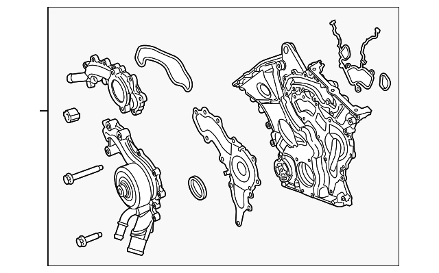 2011-2014 Volkswagen Routan Engine Timing Cover Assembly (Used OEM)