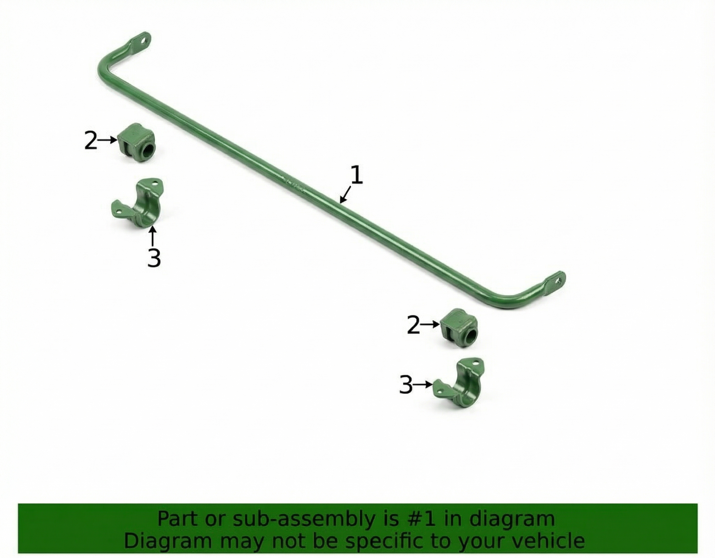 2021-2025 Kia K5 20mm Suspension Stabilizer Bar Assembly - Rear (Used OEM)