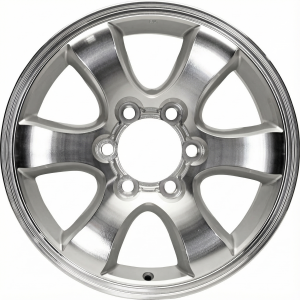 2001-2007 Toyota Sequoia Silver 17x7.5 6-Spoke Machined Silver Alloy Wheel (Remanufactured OEM)