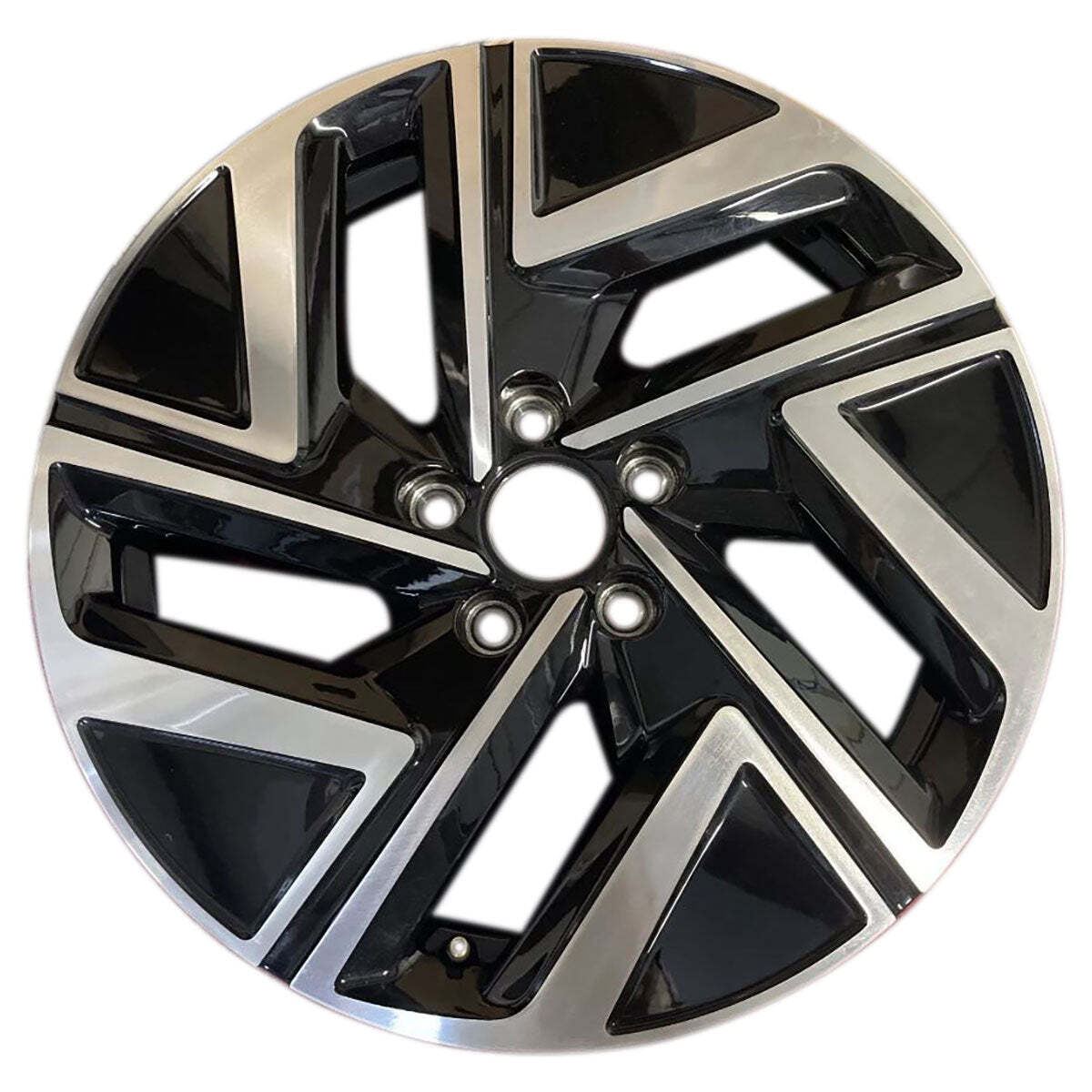 2022-2024 Volkswagen Jetta Black Machined Black Alloy Wheel (Remanufactured OEM)