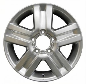 2008-2017 Toyota Sequoia Silver 20x8 5-Spoke Smoked Hyper Alloy Wheel (Remanufactured OEM)