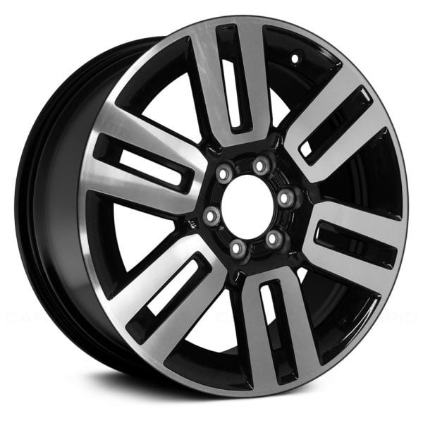 2019-2024 Toyota 4Runner Black 20x7 6 Double-Spoke Painted Black Alloy Wheel (Remanufactured OEM)