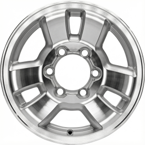 1995-2002 Toyota Tacoma Silver 15x7 Machined Silver Alloy Wheel (Remanufactured OEM)