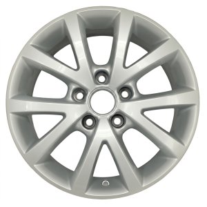 2010-2016 Volkswagen Jetta 5 Double-Spoke Silver Painted Alloy Wheel (Used OEM)
