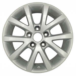 2010-2016 Volkswagen Jetta Silver 5 Double-Spoke Silver Painted Alloy Wheel (Used OEM)