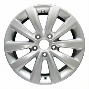 2012-2019 Volkswagen Beetle Silver 10-Spoke Silver Painted Alloy Wheel - Rear (Used OEM)