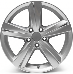 2012-2013 Volkswagen Beetle Silver Painted Silver Alloy Wheel - Rear, Right (Passenger) (Used OEM)