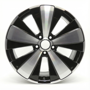 2009-2017 Volkswagen CC Black 18x8 5-Spoke Black Machined Alloy Wheel (Remanufactured OEM)