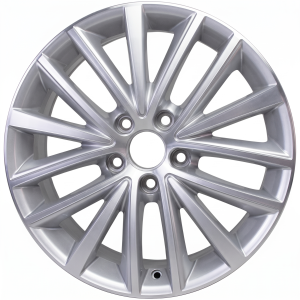 2015-2016 Volkswagen Jetta Silver 17x7 15-Spoke Alloy Wheel (Used OEM)