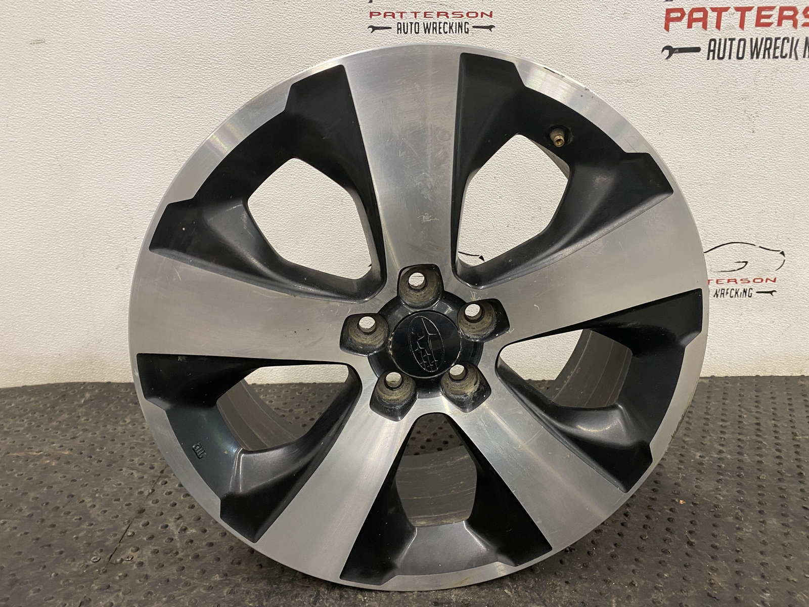 2014-2017 Subaru Crosstrek Black 5-Spoke Machined Black Alloy Wheel (Remanufactured OEM)