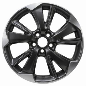 2022-2024 Honda Odyssey Black 19x7.5 Machined Charcoal Alloy Wheel (Remanufactured OEM)