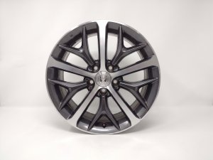 2022-2024 Honda Civic Black 10-Spoke Machined Charcoal Alloy Wheel (Remanufactured OEM)