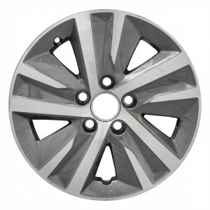 2020-2021 Honda Civic Black 16x7 Machined Charcoal Alloy Wheel (Remanufactured OEM)