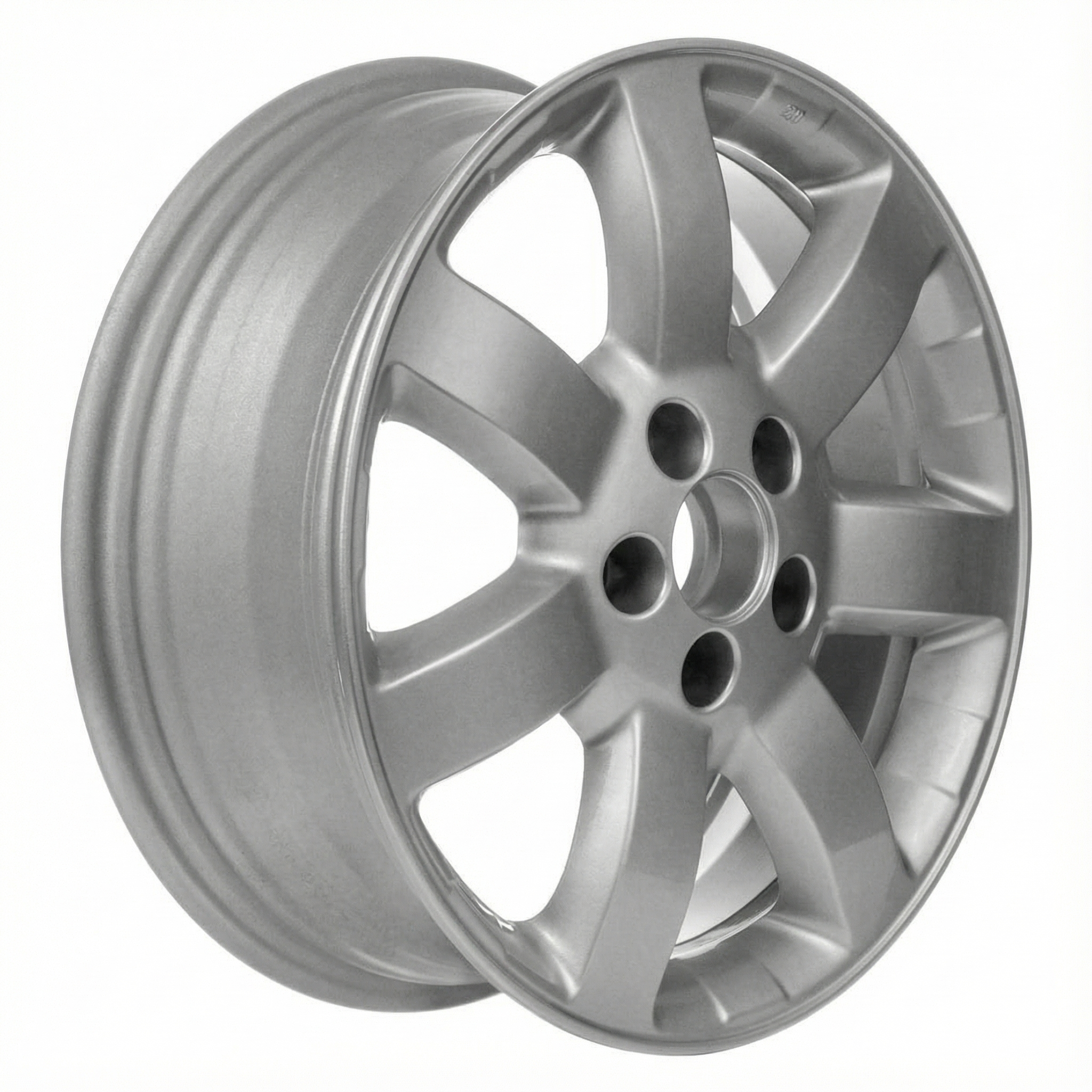 2007-2009 Honda CR-V Silver 17x6.5 7-Spoke Silver Painted Alloy Wheel (Remanufactured OEM)