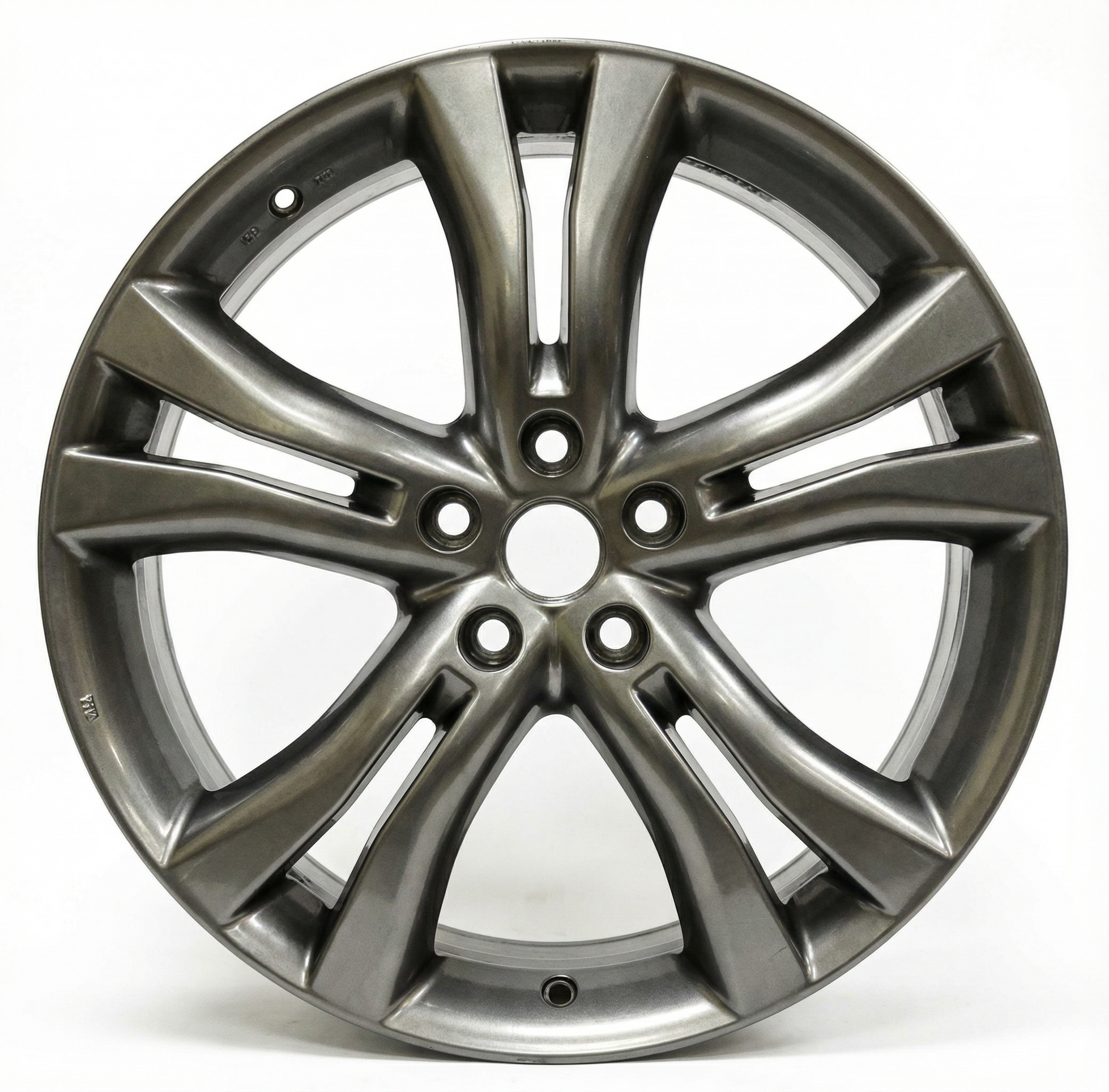 2009-2014 Nissan Murano Silver 20x7.5 5-Split Spoke Alloy Wheel (Remanufactured OEM)