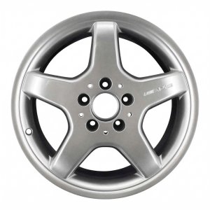 2003-2006 Mercedes-Benz S500 Silver 18x9.5 5-Spoke AMG Rear Alloy Wheel (Remanufactured OEM)
