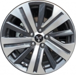 2020-2025 Mitsubishi RVR Black 18x7 Painted Black Alloy Wheel (Remanufactured OEM)