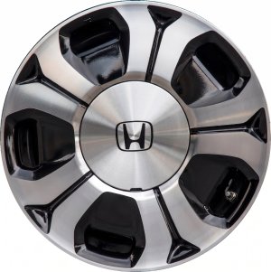 2013-2015 Honda Civic Black Machined Black Alloy Wheel (Remanufactured OEM)