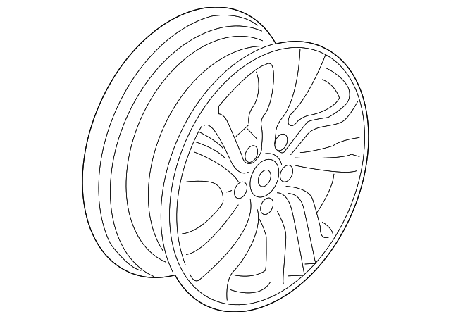 2016-2018 Honda Civic Black 16x7 5-Spoke Machined Black Alloy Wheel (Remanufactured OEM)