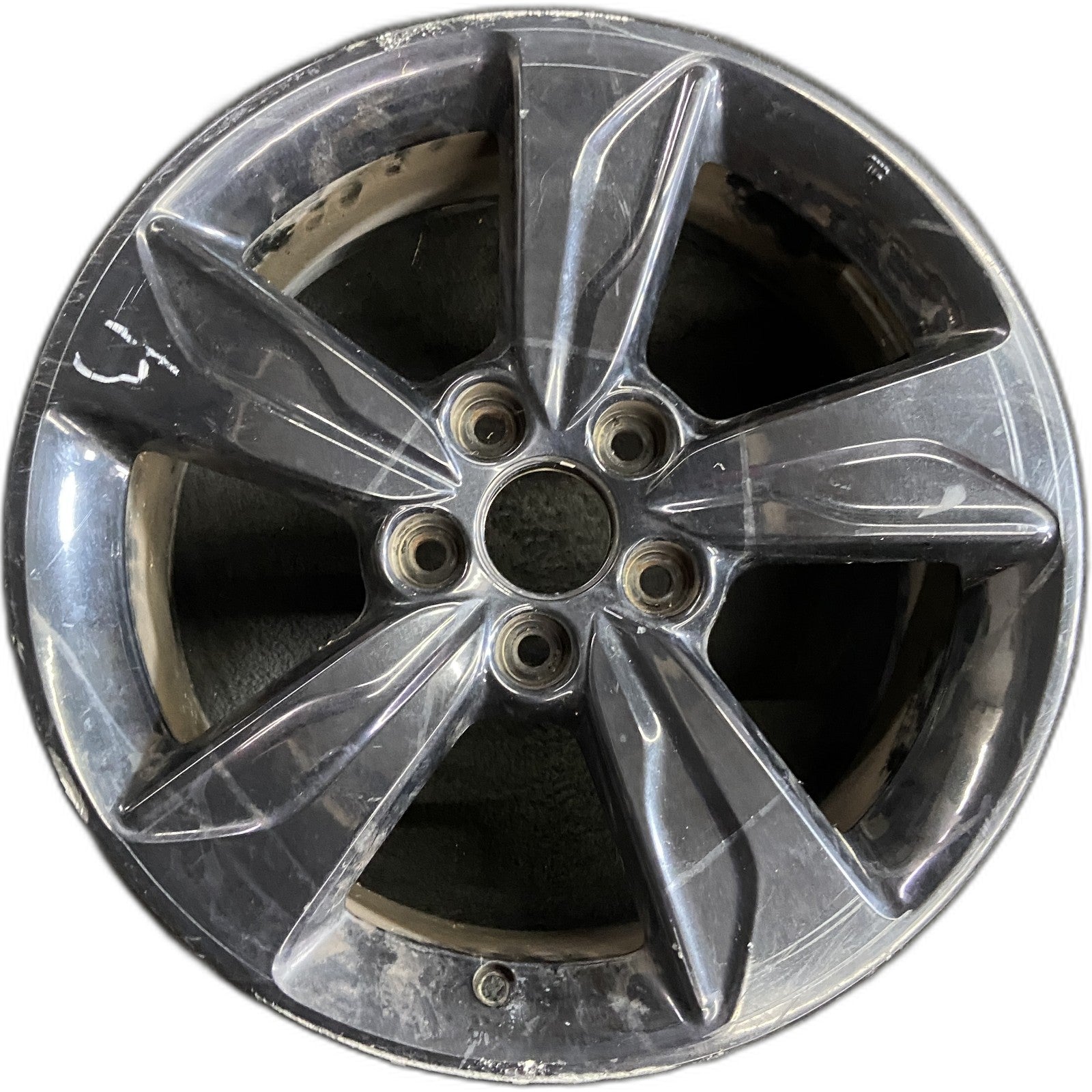 2018-2024 Honda Odyssey Black 18x7.5 5-Spoke Painted Charcoal Alloy Wheel (Remanufactured OEM)