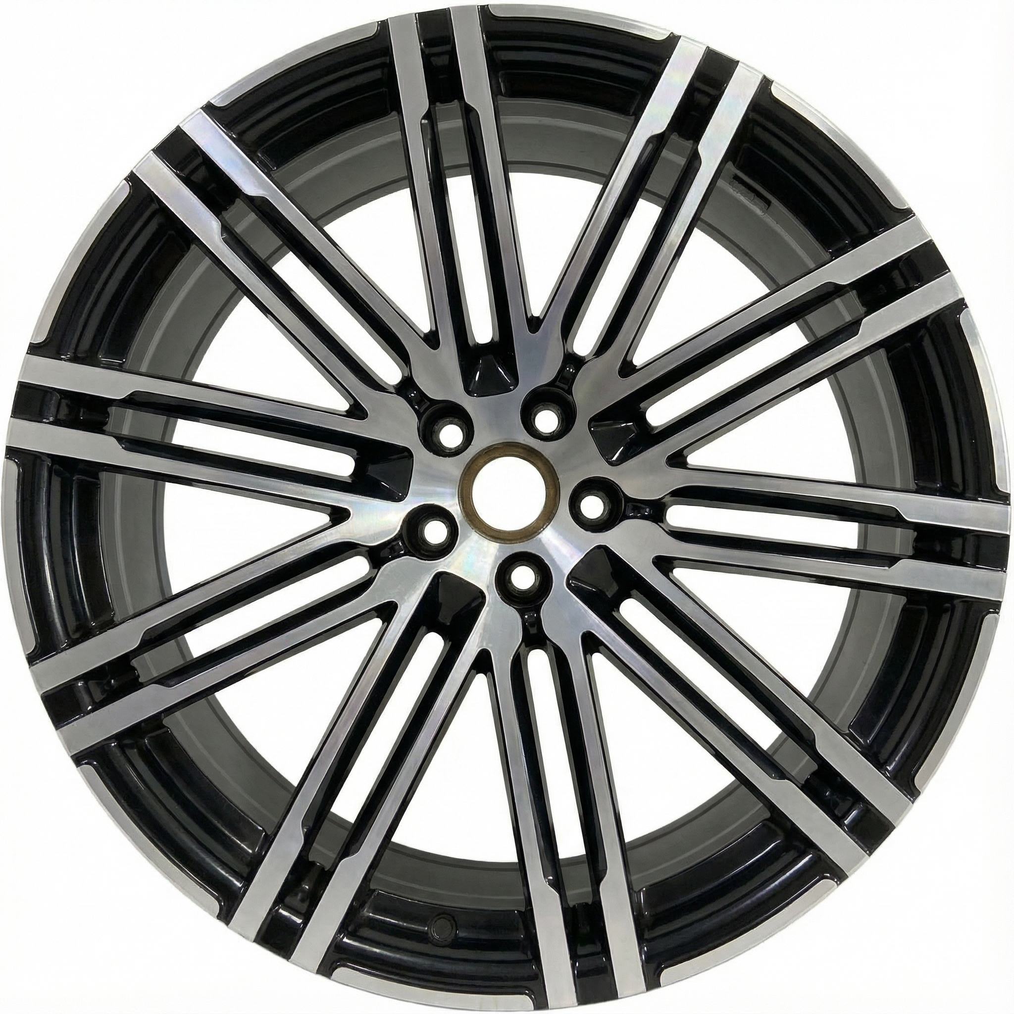 2015-2018 Porsche Macan Black 21x10 20-Spoke Machined Charcoal Alloy Rear Wheel (Remanufactured OEM)