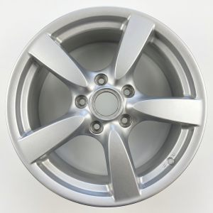 2007-2008 Porsche Boxster Silver 18x9 5-Spoke Silver Painted Alloy Wheel (Remanufactured OEM)