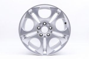 2003-2008 BMW Z4 Silver 18x8 5-Spoke Painted Silver Alloy Front Wheel (Remanufactured OEM)